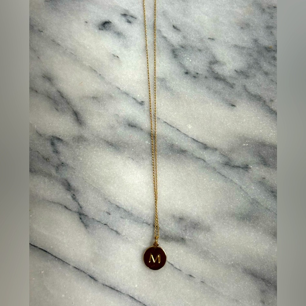 Kate Spade Initial Necklace “M”